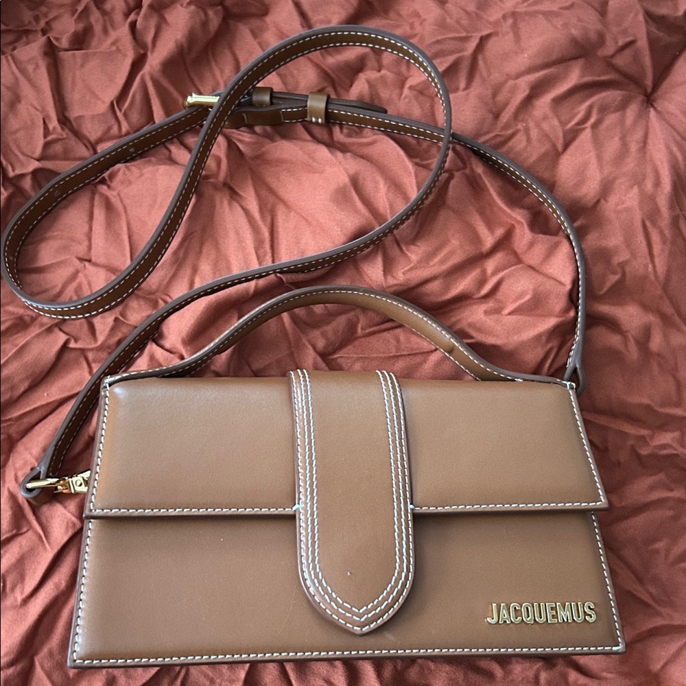 Jacquemus Tan Leather Crossbody Bag